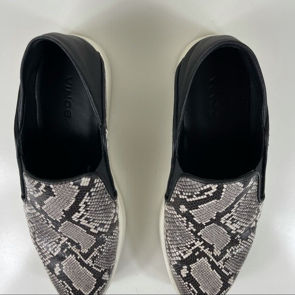 Vince Garvey Slip On Python Embossed Leather Pointed Toe Sneakers Slides Shoes 5 - Picture 10 of 13